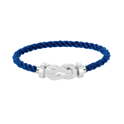 [BLUE TEARS]CHANCE LARGE 8 FIGURE BUCKLE NO DIAMOND BRACELET SILVER