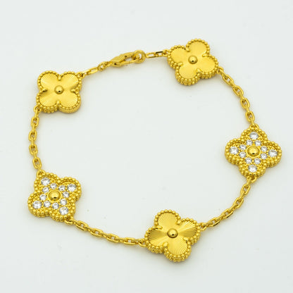 [BLUE TEARS] CLOVER 5 MOTIF LASER BRACELET COLLECTION