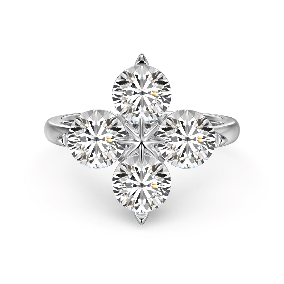 [Nova Jewelry]Four-Leaf Clover Eight-Pointed Star Ring