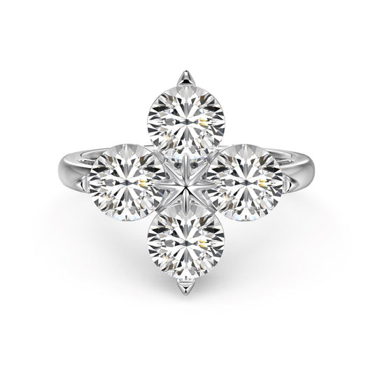[Nova Jewelry]Four-Leaf Clover Eight-Pointed Star Ring