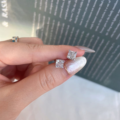[Nova Jewelry]1.0 Carat Radiant Princess Cut Wedding Earrings