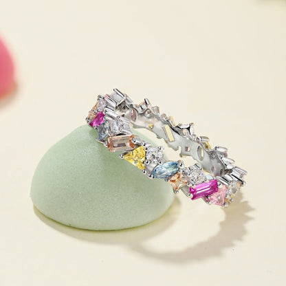 [Nova Jewelry]Dazzling Polychromatic Multi cut Daily Ring