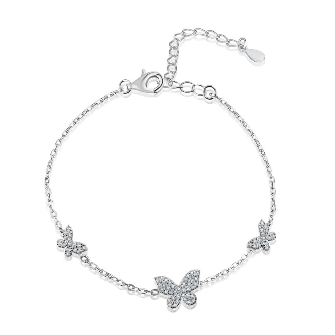 [Nova Jewelry]Delicate Butterfly Pendant Bracelet