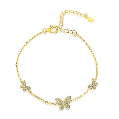 [Nova Jewelry]Delicate Butterfly Pendant Bracelet