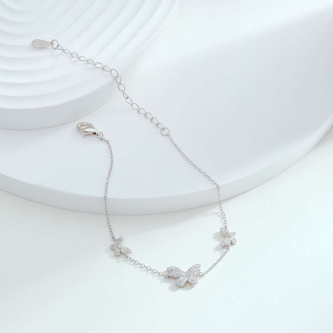 [Nova Jewelry]Delicate Butterfly Pendant Bracelet