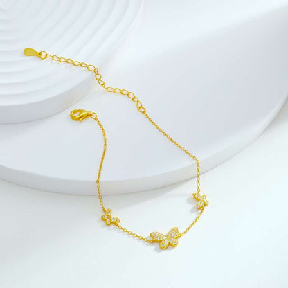 [Nova Jewelry]Delicate Butterfly Pendant Bracelet