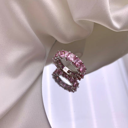 [Nova Jewelry]Elegant Princess Cut Tennis Ring
