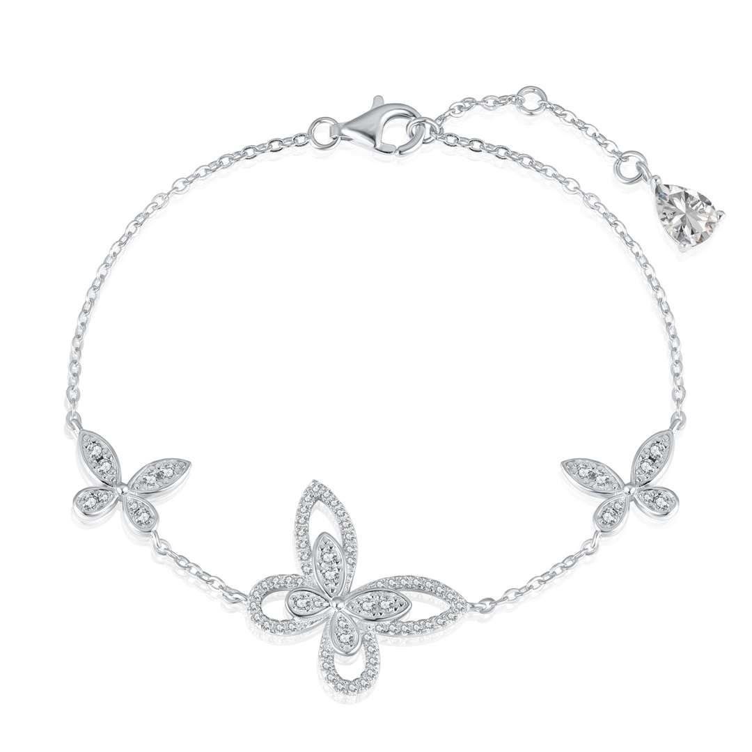 [Nova Jewelry]Delicate Butterfly Pendant Bracelet