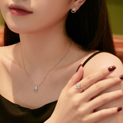 [Nova Jewelry]Sparkling Delicate Water Drop Shape Daily Earrings