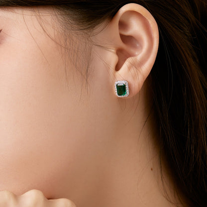 [Nova Jewelry]Luxurious Dainty Emerald Cut Banquet Earrings