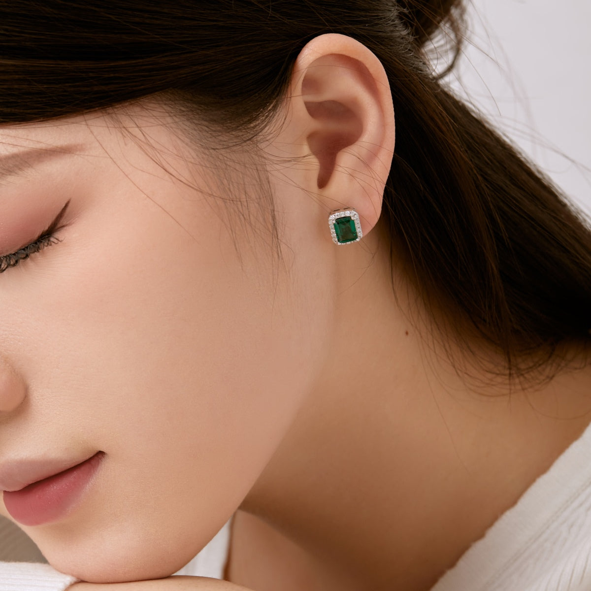 [Nova Jewelry]Luxurious Dainty Emerald Cut Banquet Earrings