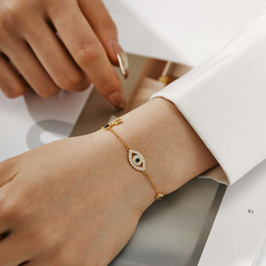 [Nova Jewelry]Dainty Eye Shape Necklace