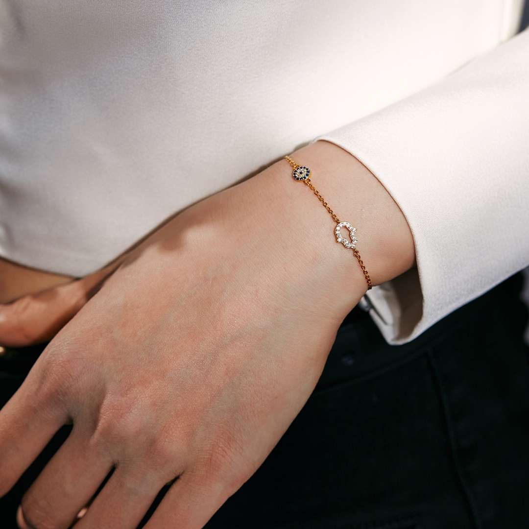 [Nova Jewelry]Gost Shape & Round Shape Necklace