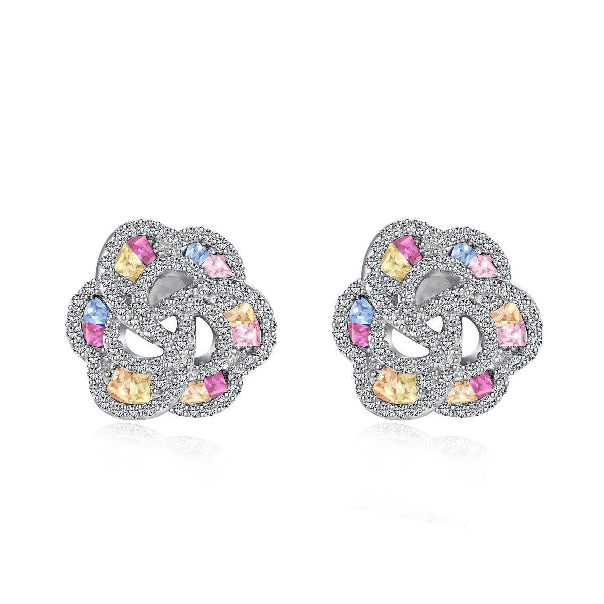 [Nova Jewelry]Exquisite Flower Shape Daily Earrings