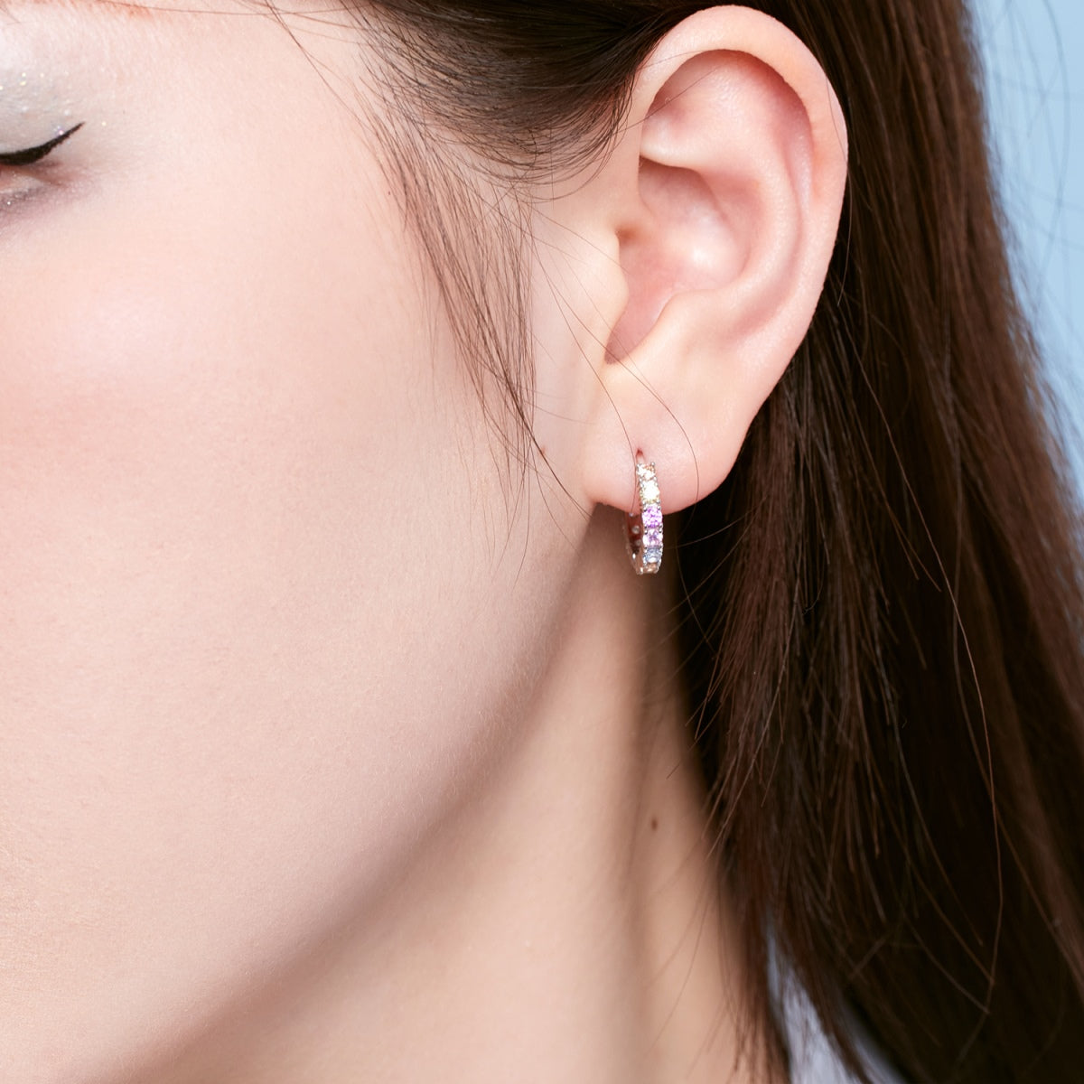 [Nova Jewelry]Radiant Colorful Round Cut Earrings