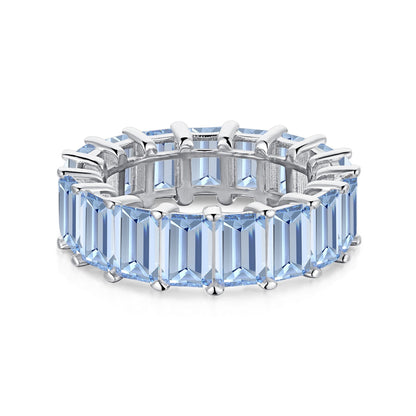 [Nova Jewelry]0.75 Carat Elegant Emerald Cut Tennis Ring