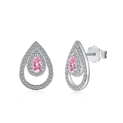 [Nova Jewelry]Sparkling Delicate Water Drop Shape Daily Earrings