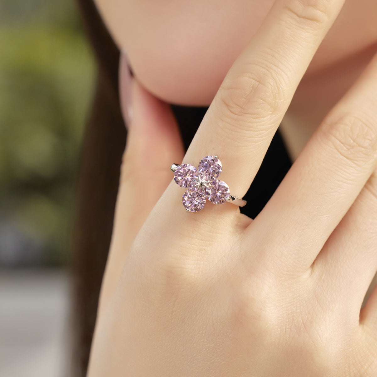 [Nova Jewelry]Four-Leaf Clover Eight-Pointed Star Ring