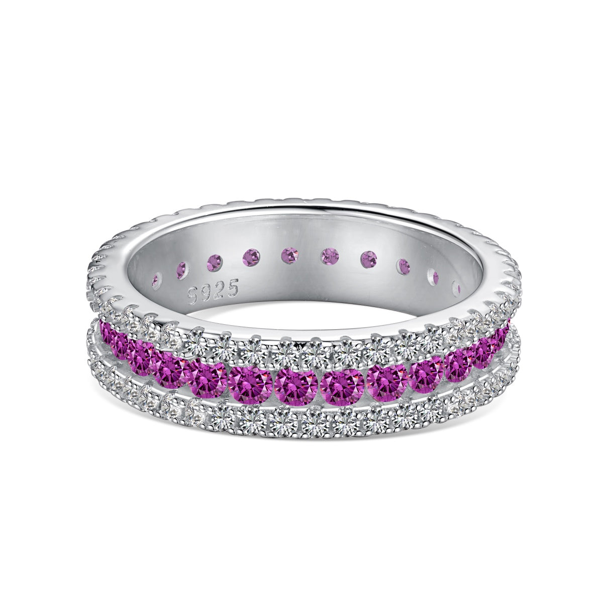 [Nova Jewelry]Delicate Colorful Round Cut Daily Ring