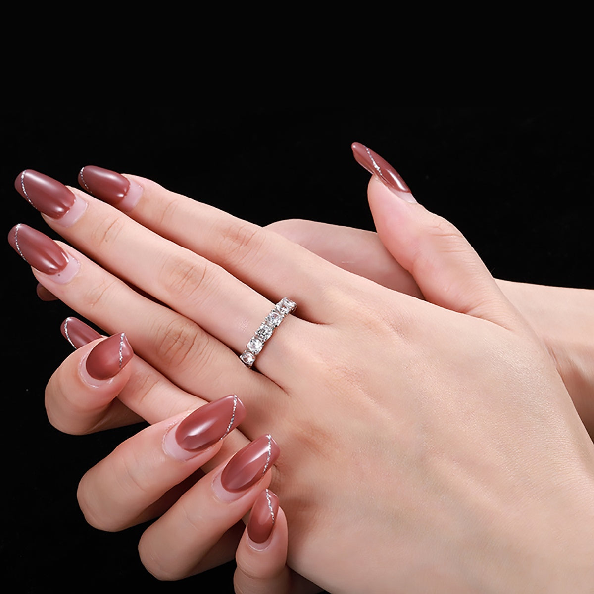 [Nova Jewelry]Eternity Round Cut Tennis Ring