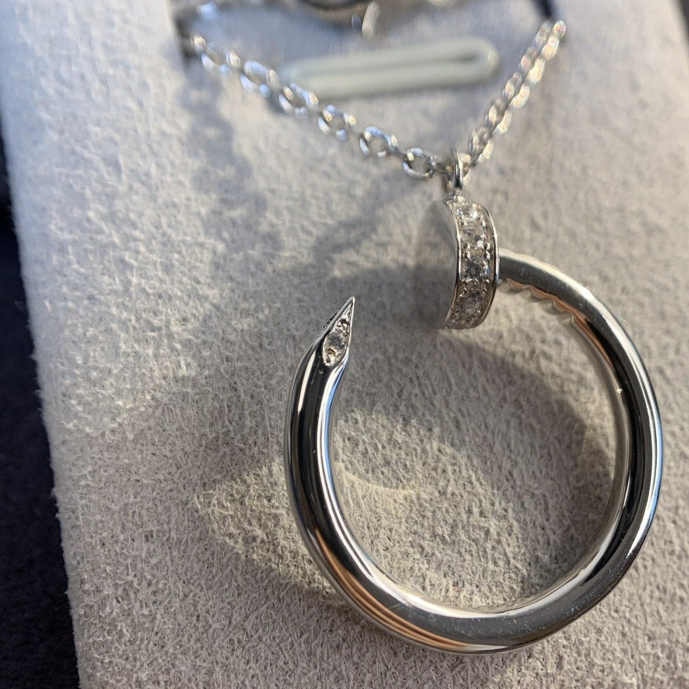 [BLUE TEARS]JUSTE NECKLACE SILVER