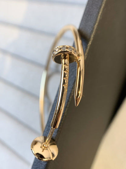 [BLUE TEARS]JUSTE EARRINGS GOLD DIAMONDS 1.8MM