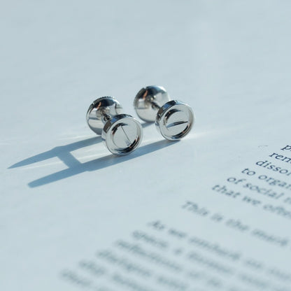 [BLUE TEARS]LOVE EARRINGS SILVER 10MM