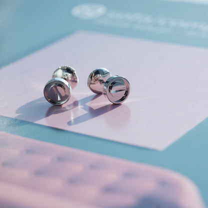 [BLUE TEARS]LOVE EARRINGS SILVER 10MM