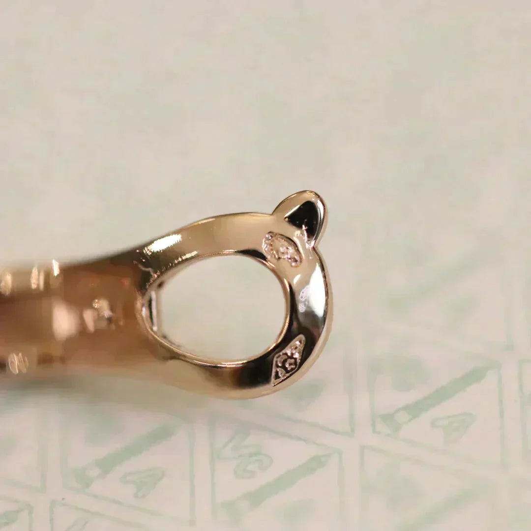 [BLUE TEARS]CLOVER MEDIUM 1 MOTIFS FUll DIAMOND EARRINGS