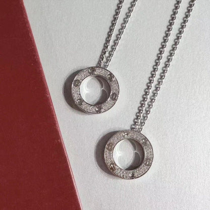 [BLAUE TRÄNEN]LIEBE HALSKETTE VERSTELLBAR SILBER