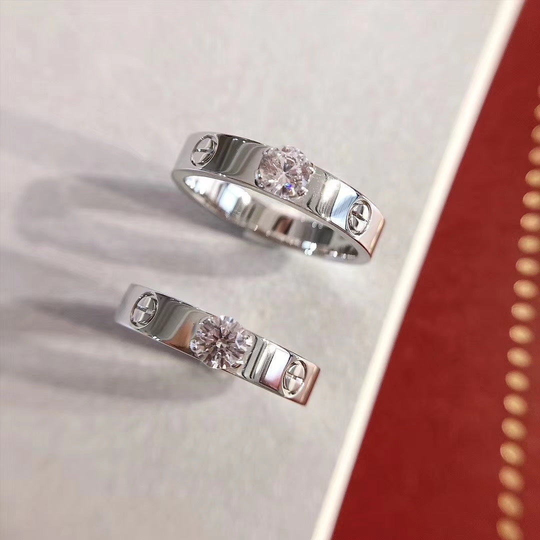 [BLUE TEARS]LOVE RING 3.6MM 1 BIG DIAMOND