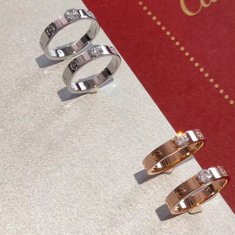 [BLUE TEARS]LOVE RING 3.6MM 1 BIG DIAMOND