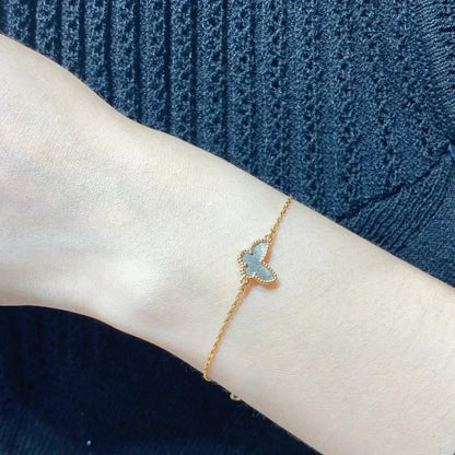 [BLAUE TRÄNEN] SCHMETTERLING DUNKEL MOP SCHMETTERLING ARMBAND