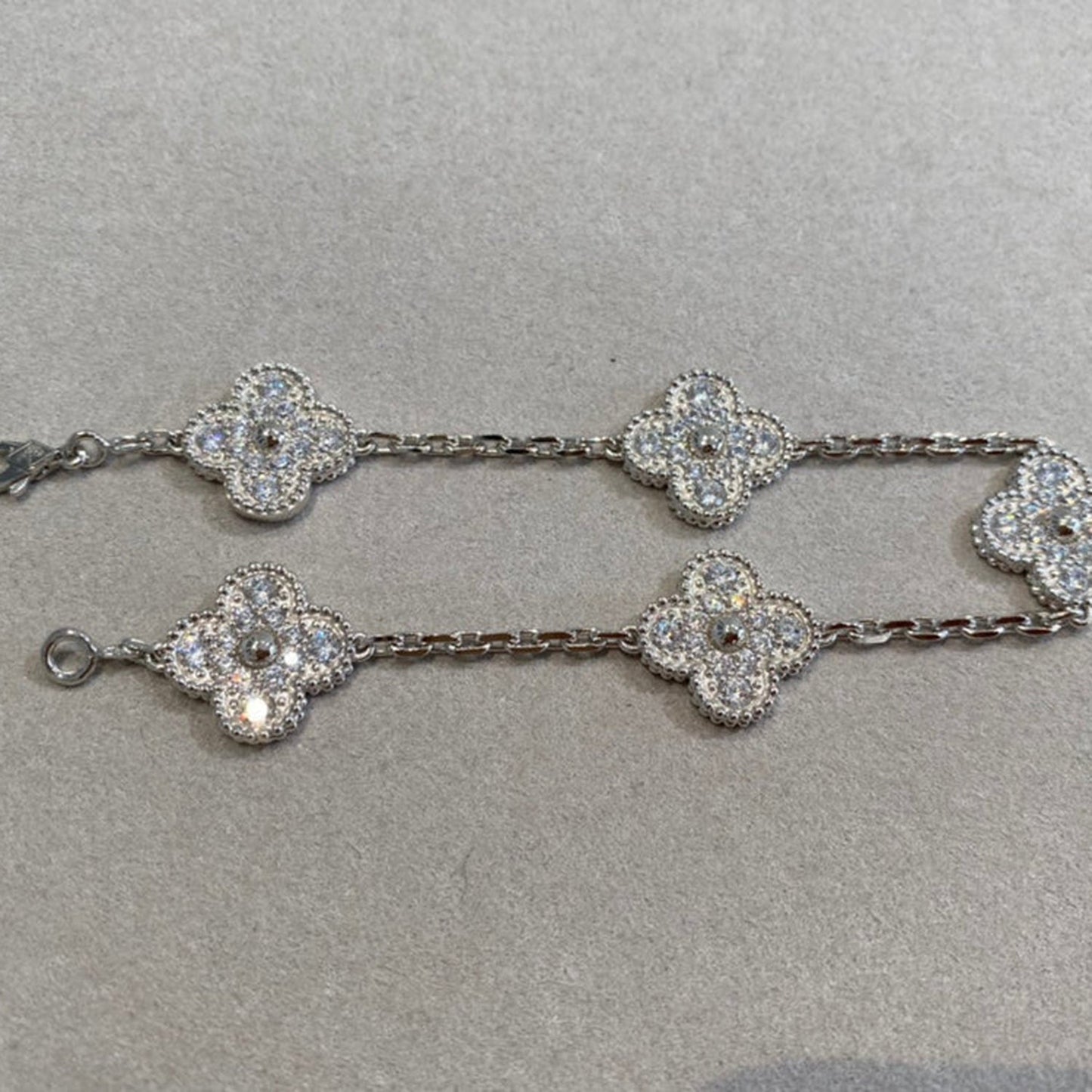 [BLAUE TRÄNEN]KLEE 5 MOTIFS DIAMANTARMBAND SILBER