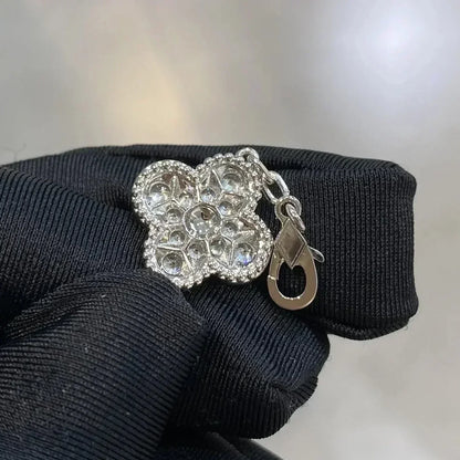 [BLUE TEARS]CLOVER 5 MOTIFS  DIAMOND BRACELET SILVER