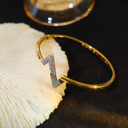 [BLUE TEARS]VOLTE UPSITE DOWN GOLD DIAMOND BRACELET