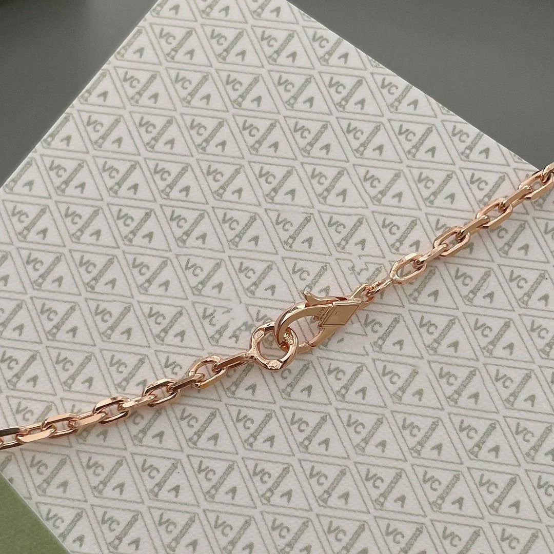 [BLUE TEARS]LUCKY SPRING 15 MOTIFS ROSE GOLD NECKLACE