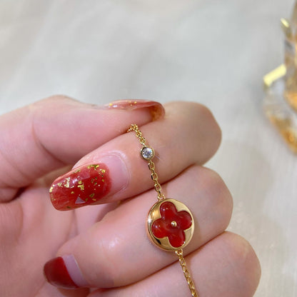 [BLUE TEARS]SUN PEDANT CARNELIAN BRACELET
