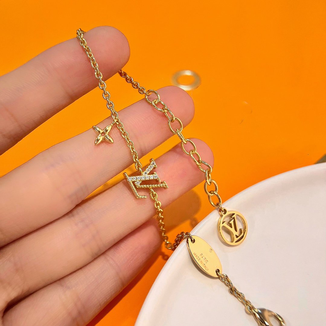 [BLUE TEARS]LOGO STAR MOTIF GOLD BRACELET