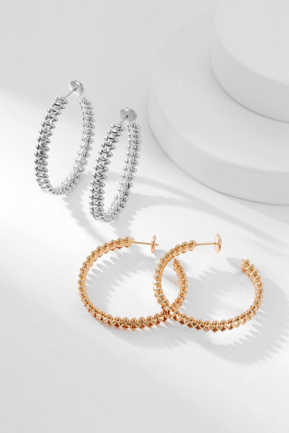 [BLUE TEARS]CLASH HOOP EARRINGS