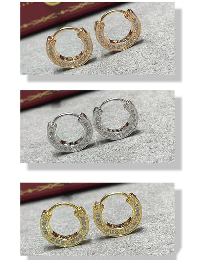 [BLUE TEARS]LOVE DIAMOND EARRINGS