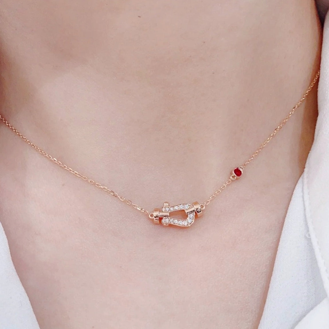 [BLUE TEARS]FORCE 10 DIAMOND PINK GOLD NECKLACE