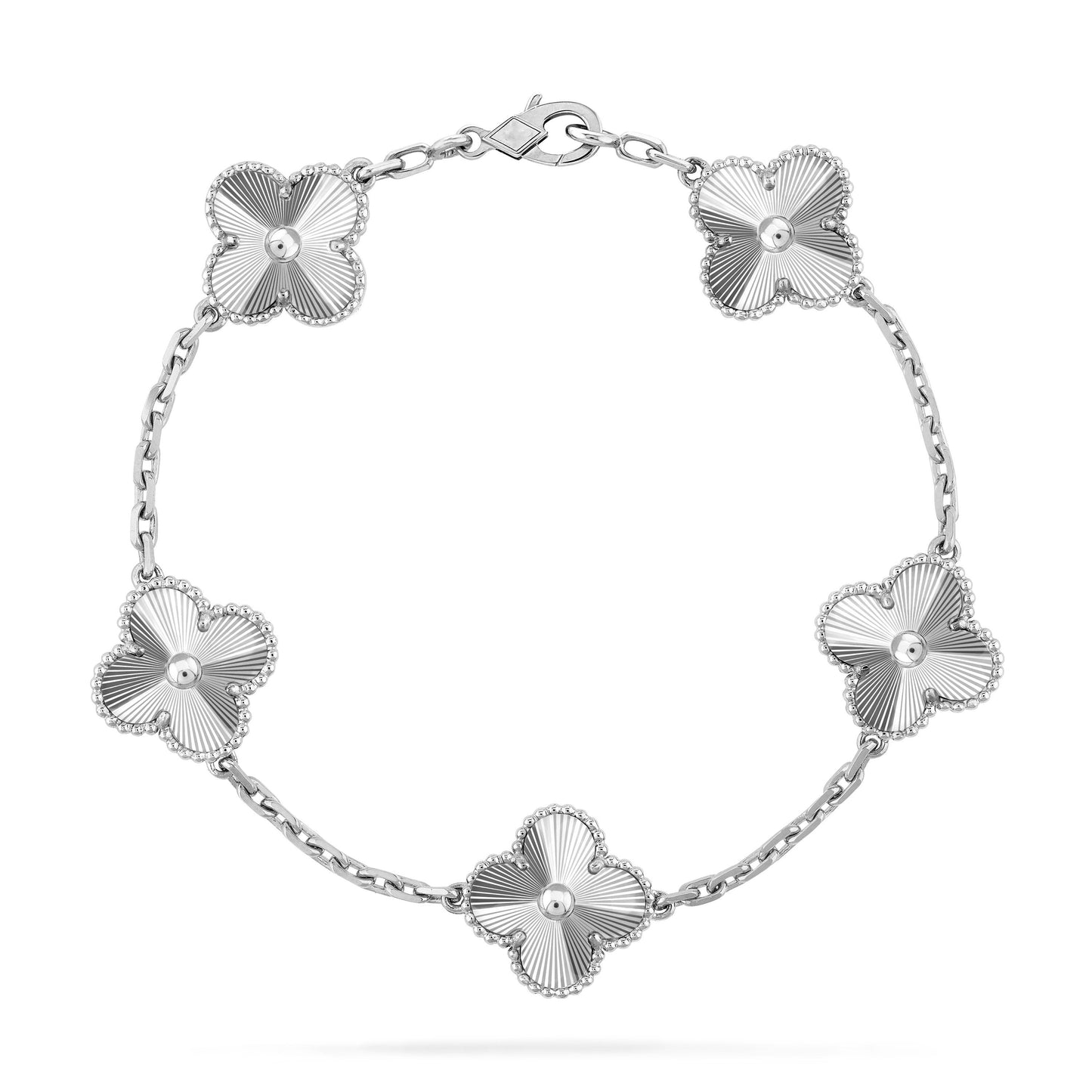 [BLUE TEARS]CLOVER SILVER 5 MOTIFS BRACELET
