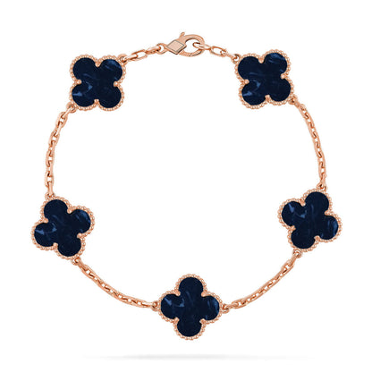 [BLUE TEARS]CLOVER 5 MOTIF PIETERSITE BRACELET COLLECTION