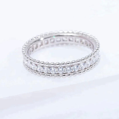 [BLUE TEARS]PERLEE DIAMOND SILVER RING