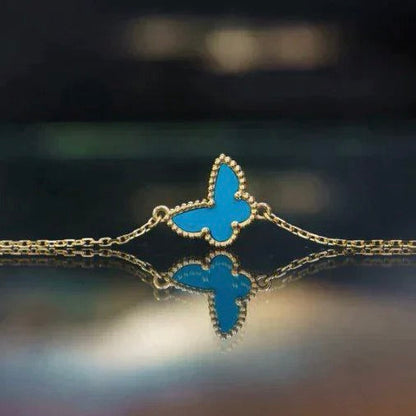 [BLAUE TRÄNEN] SCHMETTERLING TÜRKIS SCHMETTERLINGSARMBAND