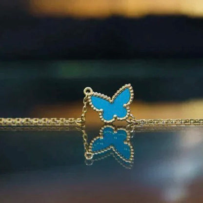[BLAUE TRÄNEN] SCHMETTERLING TÜRKIS SCHMETTERLINGSARMBAND