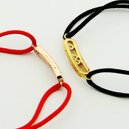 [Blue Tears Jewelry]Messika Care(s) pink cord pav¨¦ bracelet