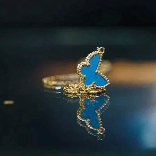 [BLAUE TRÄNEN] SCHMETTERLING TÜRKIS SCHMETTERLINGSARMBAND