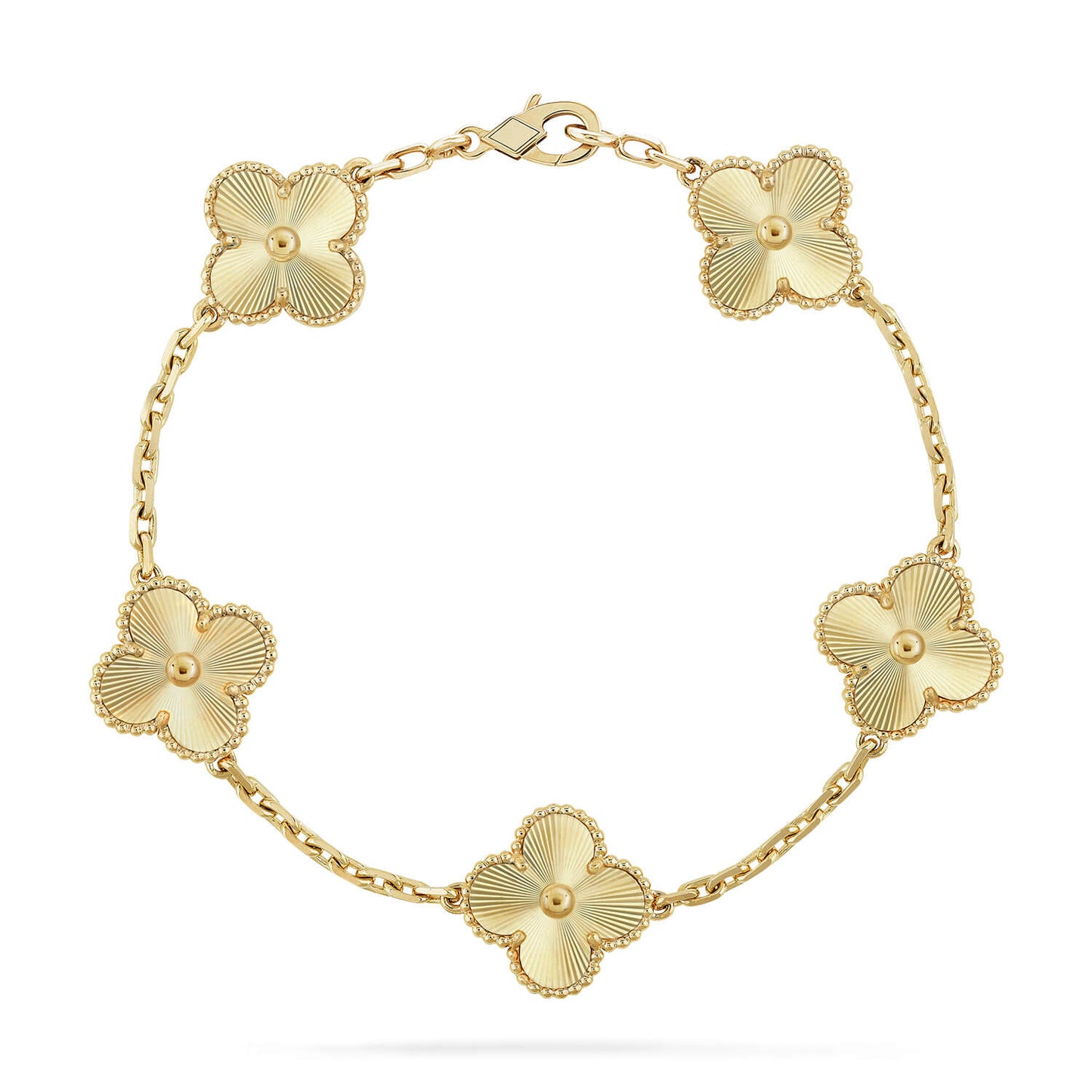 [BLUE TEARS]CLOVER 5 FLOWERS LASER BRACELET